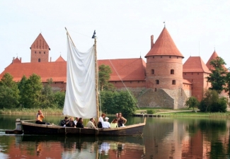 Boating in Trakai, Lithuania