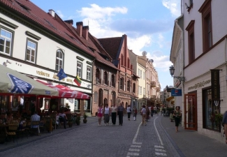 Pilies street in Vilnius, Lithuania