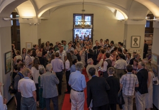 Welcoming delegates at Vilnius City Hall, Lithuania