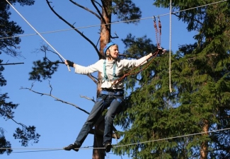 Adventure park high ropes